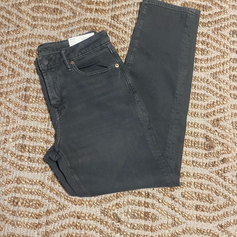 American Eagle Outfitters Charcoal Straight Jeans